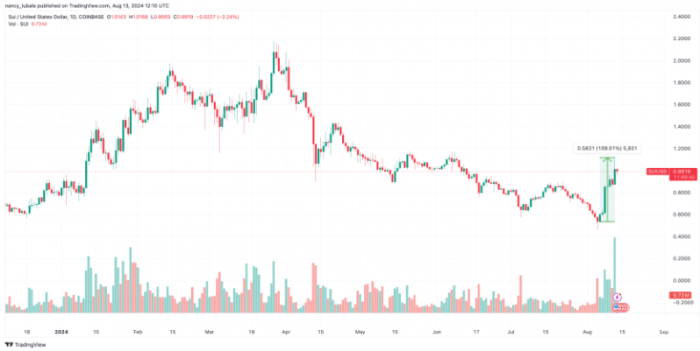 SUI、Zcash 和 Helium 本周表現(xiàn)亮眼，超越Bitcoin圖片